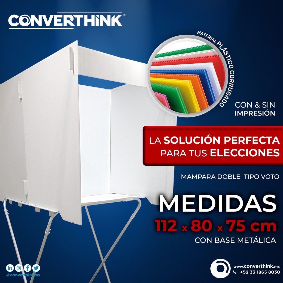 converthinkMx's tweet image. 🗳️  Vota por la mampara de #Converthink para una experiencia segura y confiable.
¡Es fácil de armar!💪 🎯

Cotizar → converthink.mx/home/contactan…
🌐 converthink.mx

 #Mampara #Seguridad🛡️👍 #votaciones2024 #mamparas #Elecciones2024MX #plasticomx #CORRUGADO