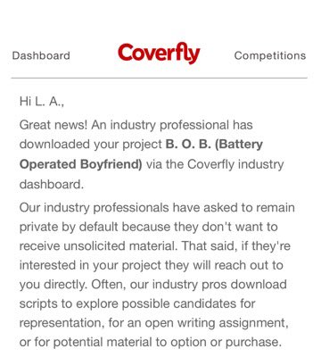 @Coverfly YAY! 🤗🙌#momentum #tvwriter #pilotepisode
