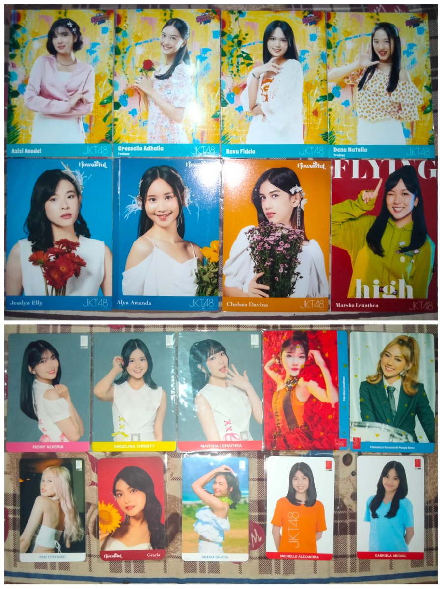 mnmstore_pml's tweet photo. WTS PP Photopack PC Photocard JKT48 Official

Summer Festival :
Zee, Greesel, Adel, Danella

Flowerful :
Lyn, Alya, Chelsea, Gracia

Flying High
Marsha, Fiony, Christy

Tour 2022
Marsha, Sisca

Tour 2023
Feni, Gracia

NTSY /Nice to see you
Michie, Ella https://t.co/wO4xuF6148