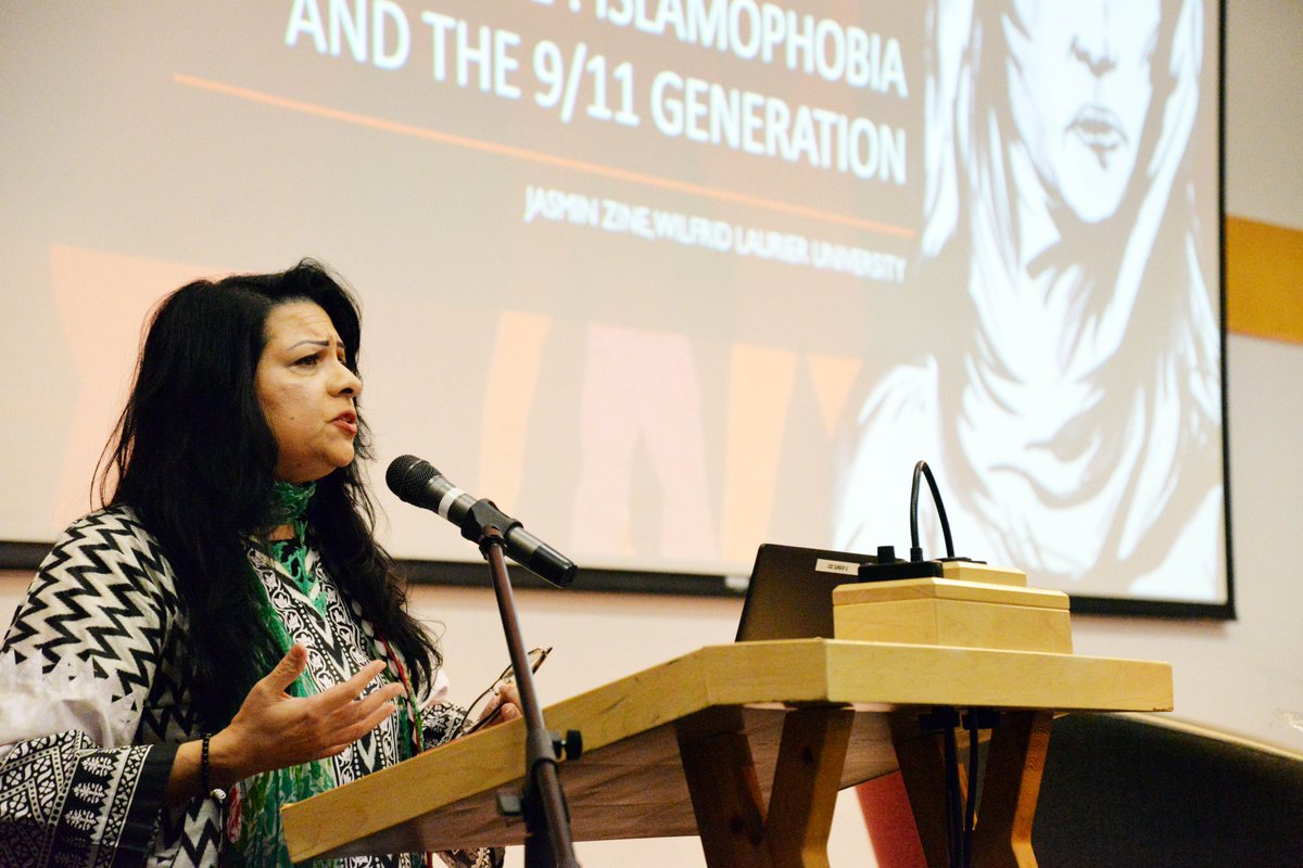 The @KwantlenU community heard today about the impacts of Islamophobia from @Laurier Professor @JasminZine at KPU's second anti-racism symposium in #SurreyBC. Students, staff and faculty also shared their experiences. @mableelmore and @rajchouhan also presented.