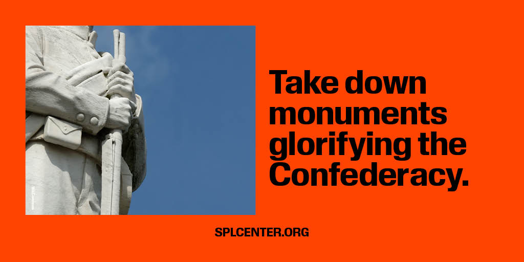 📣Confederate symbols represent hate – not heritage – & do not tell our shared history!

Access the SPLC's #WhoseHeritage resources & #TeachTruth about the Confederacy & history behind the false 'Lost Cause' narrative.

Read: bit.ly/3TjUNoU

#RefuseHate