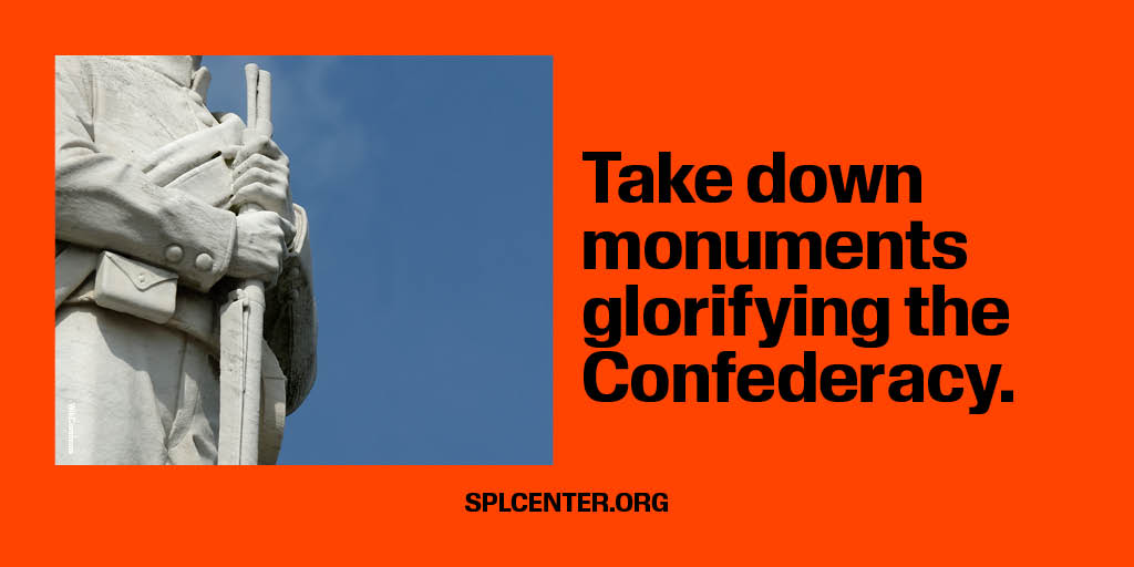 📣Confederate symbols represent hate – not heritage – & do not tell our shared history! Access the SPLC's #WhoseHeritage resources & #TeachTruth about the Confederacy & history behind the false 'Lost Cause' narrative. Read: bit.ly/3TjUNoU #RefuseHate