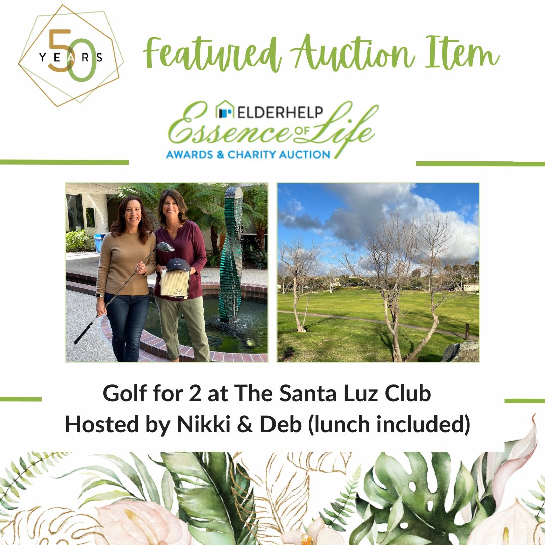 Our own CEO & Past Board President will treat you to a day of fun on the links! Join Nikki & Deb at @TheSantaluzClub for golf and dining. bit.ly/EOL24