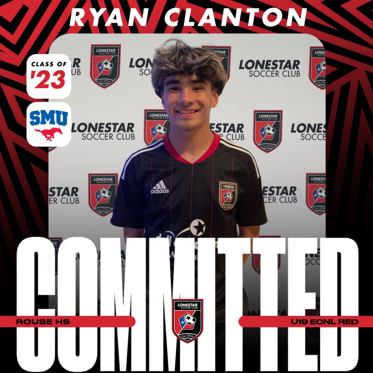 Congratulations to Ryan Clanton on his commitment to @SMUSoccerM ‼️ #KeepCommitting | #WeAreLonestar