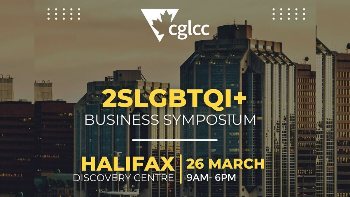 👋  all Halifax 2SLGBTQI+ entrepreneurs! Join us at the FREE @CGLCC Biz Symposium - March 26th! Let's celebrate &amp; support this vibrant community and learn valuable business skills. Driving positive change and innovation together! #Halifax #LGBTQI+Community buff.ly/3Te1mJx
