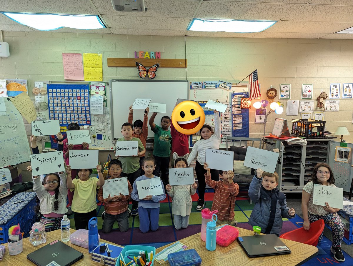 201 participated in the career week scavenger hunt. We took pictures with words containing colleges and with the career we want when we grow up. #CRESConnections <a href="/centreridgees/">Centre Ridge Rams</a>