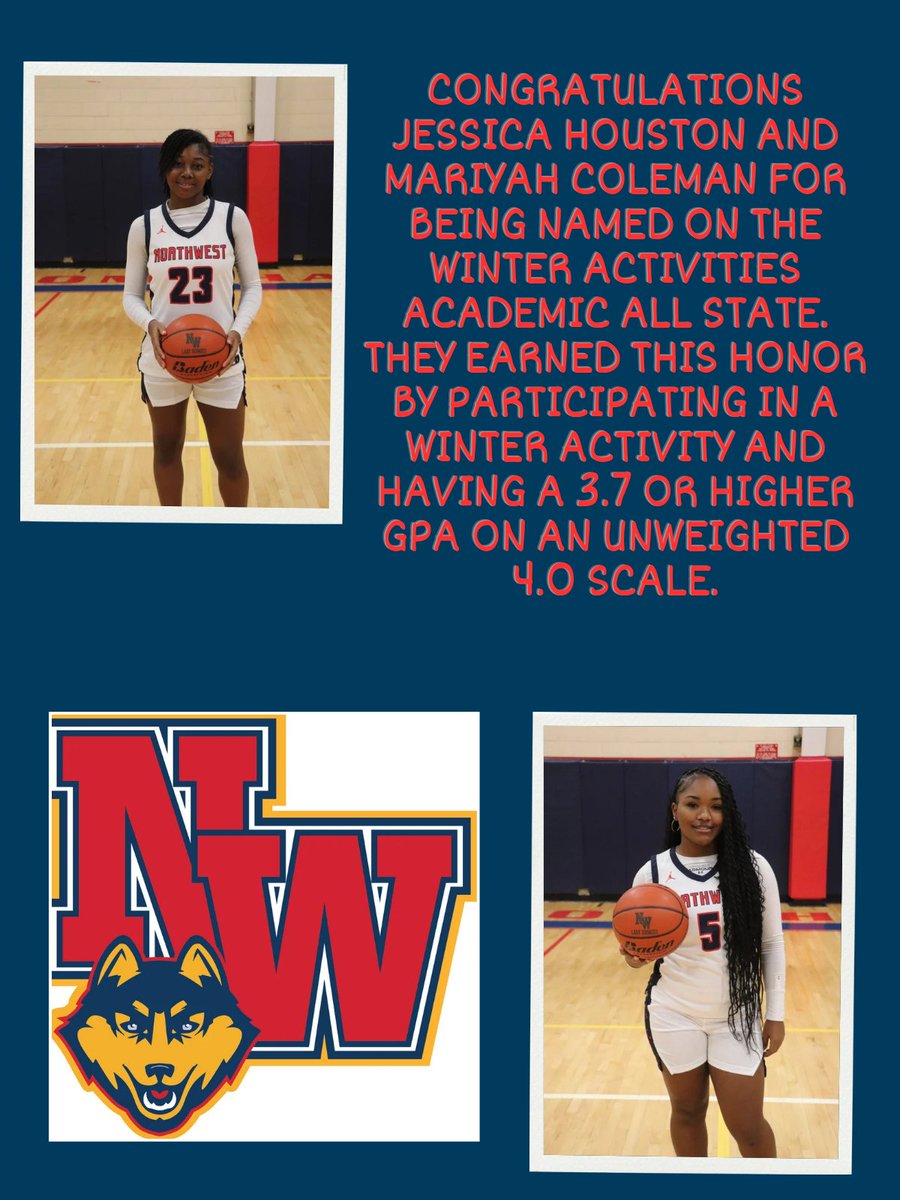 Congratulations Jessica and Mariyah for being selected for Academic All State for the winter sports season. Not only great students but great leaders on and off the court. @OPS_NWGirlsVBB @@NHE17Ugirls