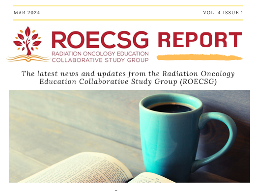 ROECSG (Rad Onc Education Collab Study Group) (@roecsg) on Twitter photo Check out the new edition of the @ROECSG Report here: tinyurl.com/4964ssp7
Topics include:
- #ROECSG24 Spring Symposium
- Second look event trends
- The <a href="/AtTheBeam/">At The Beam Podcast</a> podcast
- #RadOnc #MedEd recent pub digest
Thanks to editors <a href="/AnnaLaVigneMD/">Anna (Annie) LaVigne, MD</a> <a href="/jaguaranna27/">Anna M Brown, MD, MPhil (she/her)</a>! Check out the new edition of the @ROECSG Report here: tinyurl.com/4964ssp7
Topics include:
- #ROECSG24 Spring Symposium
- Second look event trends
- The <a href="/AtTheBeam/">At The Beam Podcast</a> podcast
- #RadOnc #MedEd recent pub digest
Thanks to editors <a href="/AnnaLaVigneMD/">Anna (Annie) LaVigne, MD</a> <a href="/jaguaranna27/">Anna M Brown, MD, MPhil (she/her)</a>!