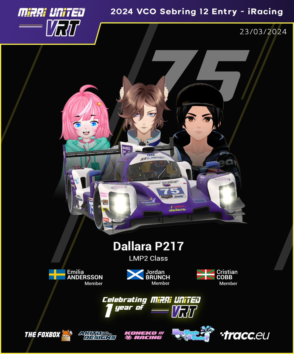 Mirai United VRT | VTuber Racing Team 💫🏁 tweet media