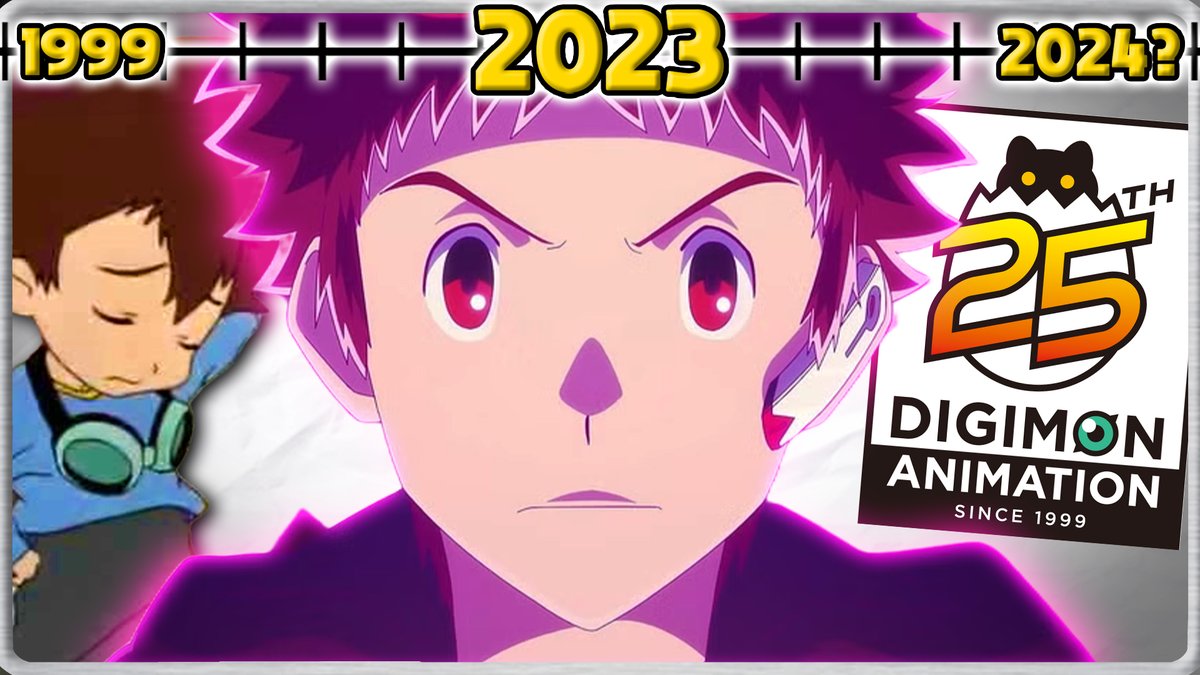 Karn_EX's tweet photo. ✨NEW VIDEO!✨

It's finally done! My first BIG project of 2024 and my favourite video I've worked on in the past year.

A comedic tour of the ENTIRE history of Digimon anime in <20 minutes.

I hope you enjoy &amp; please RT, give it a like etc. if you did
https://t.co/8sWNzw7YsU https://t.co/FPgXItb71b