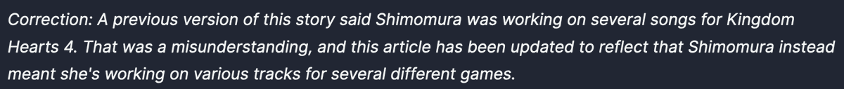 KHWikiFr's tweet photo. Mise à jour : IGN a émis une correction — Shimomura n'a jamais explicitement mentionné KH4 durant l'interview. 😒 https://t.co/5RxjGd3heN