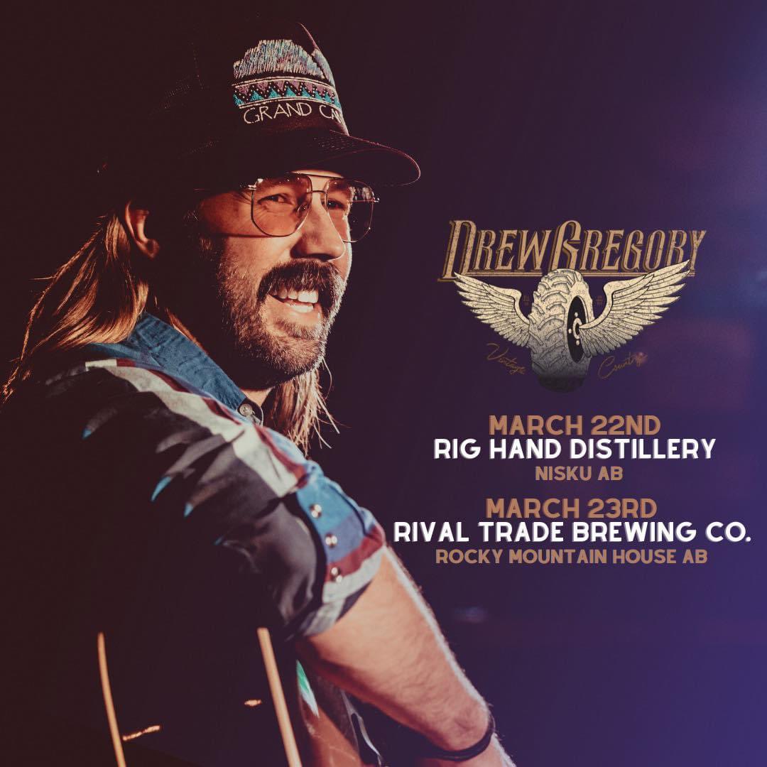 drewgregory_'s tweet photo. Couple shows this weekend at some of the coolest locations in Alberta! Rig Hand Distillery Ltd. and Rival Trade Brewing Co. we are coming for ya!

#abbeer #abbeerguide #brewery #albertadistillery #niskuab #yeg #yeglocal #leducalberta #rockymountainhousealberta https://t.co/krSWq88hmt