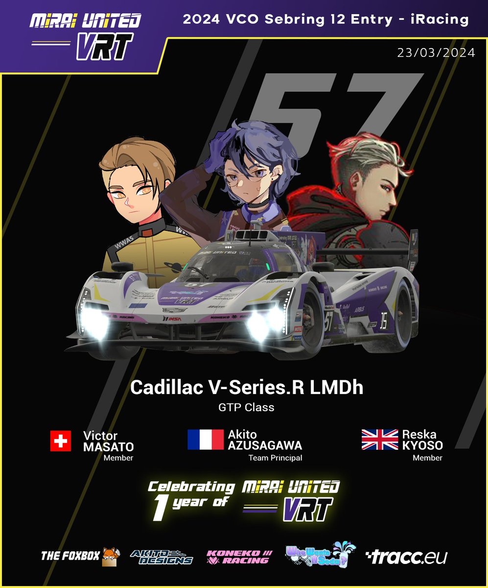 Mirai United VRT | VTuber Racing Team 💫🏁 tweet media