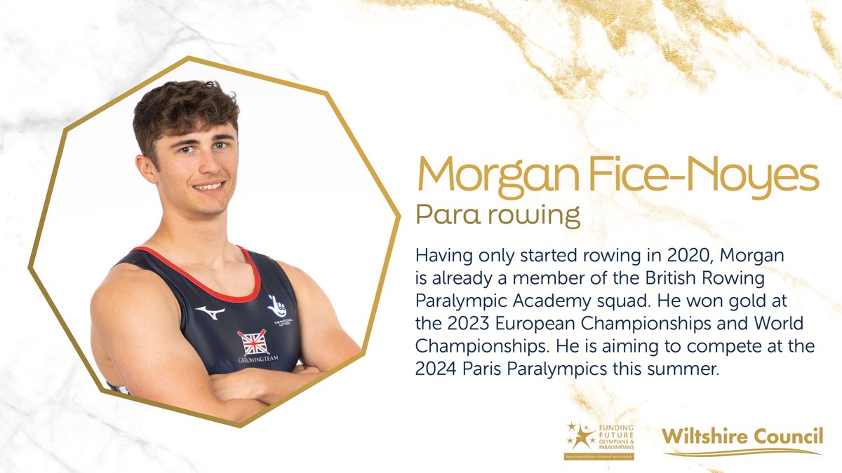 wiltscouncil's tweet photo. Rower Morgan Fice-Noyes, from Melksham, is the next athlete to receive a grant. #FFOP https://t.co/8nNsIstkbs