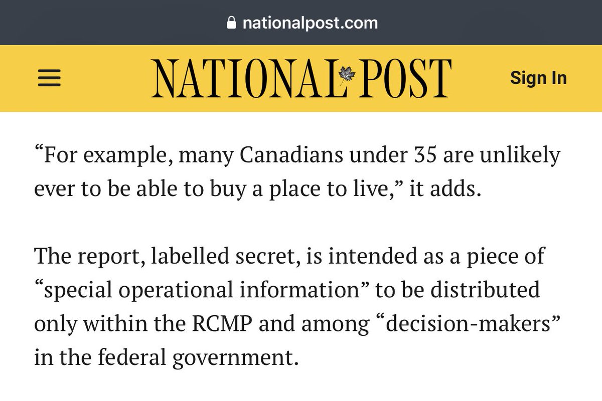 “Many Canadians under 35 are unlikely to ever be able to buy a place to live.” This is the harsh reality for the average person. To own a house, car, build a family, etc today you have to out pace the inflation rates. Which are going up faster than the average person’s salary
