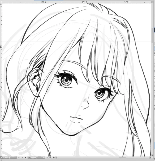 かわいいお洋服着たカリーナちゃん描こ思って、DLしてたけど使ってなかった鉛筆ぽいの使ってみよ～って描いてみたら、スフレマットのファンデとかジェルクリームみたいな質感?描き心地で…これはサクサク描けて良きなのでは! 