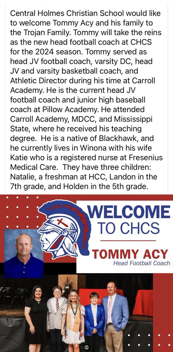 MAISfanGuy's tweet photo. Central Holmes has their guy https://t.co/6BSYszQiyt