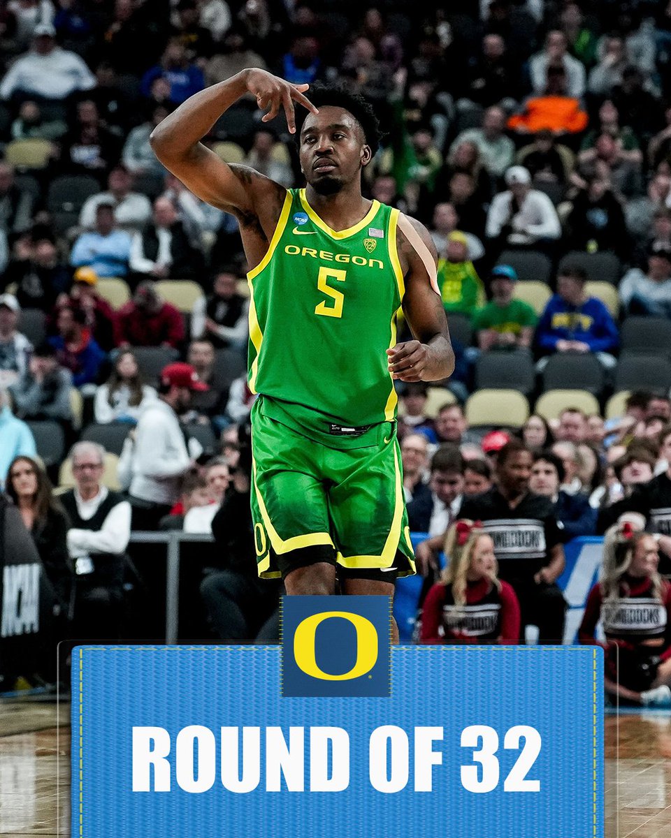MOVING ON 🔥 

#Pac12MBB x <a href="/OregonMBB/">Oregon Men's Basketball</a>