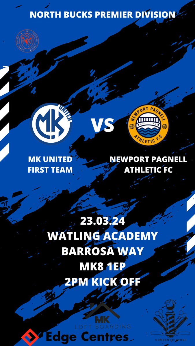 This Saturday we host <a href="/newport_fc/">Newport Pagnell Athletic FC</a> as we look to chase down the league title. This is all the info and the 1st team squad for this week’s huge challenge.