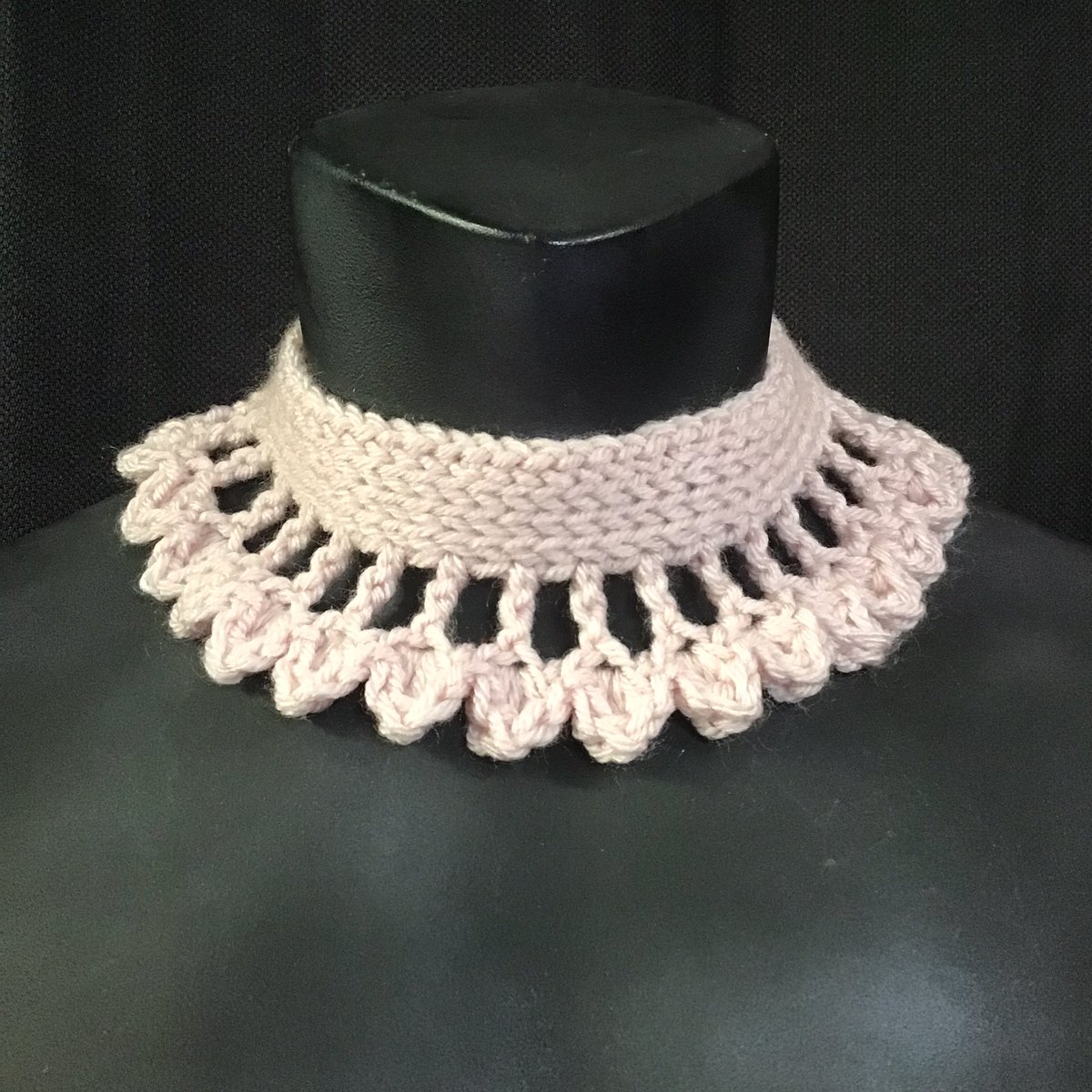 ♠️ #TunisianCrochet #Choker ♠️ #Handmade with #ChokerLove ♠️ #Crochet #Jewelry ♠️