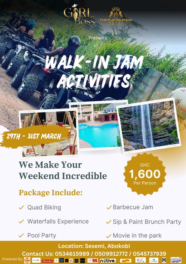 AmeyawDebrah's tweet image. A 3 Day 
Easter Staycation 
#SunDown Brunch &amp;amp; Sip and Paint Party
#Quadcore and WaterFall 
#Pool Party 
#Movie Under the Stars 
#Barbeque Jam Nights 
#Illusions Grown and Sexy Club Party 
#Sports &amp;amp; Interactive Sessions 

Transportation Acommodation 
Meals etc 

Rsvp : 0534615989