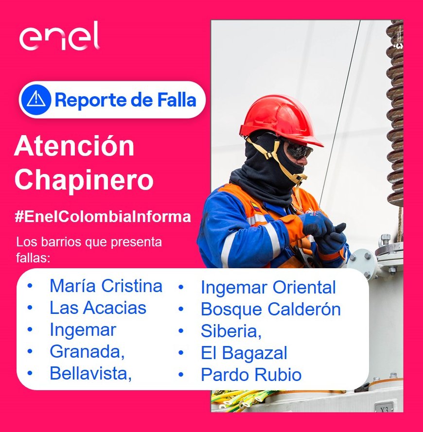 Servicio Enel Colombia tweet media