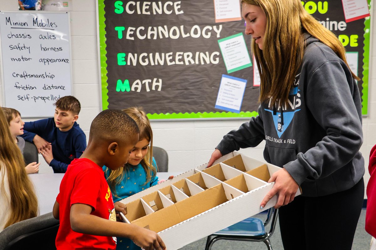Some of our kindergarten students got to visit an 8th grade STEM class for the first time today! Over the next few months, they will be working on a project together. Today was all about getting to know each other and solving a marble run!
#InspiringExcellenceLC #LCTitans