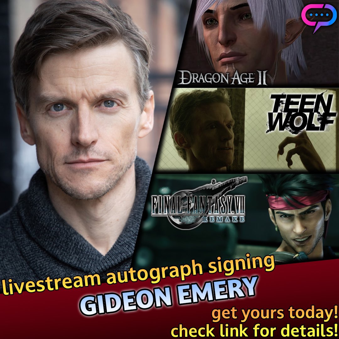 I’ll be doing a @StreamilyLive signing in a few weeks. Final Fantasy, Dragon Age, Tekken and Teen Wolf. Hope to see you there!