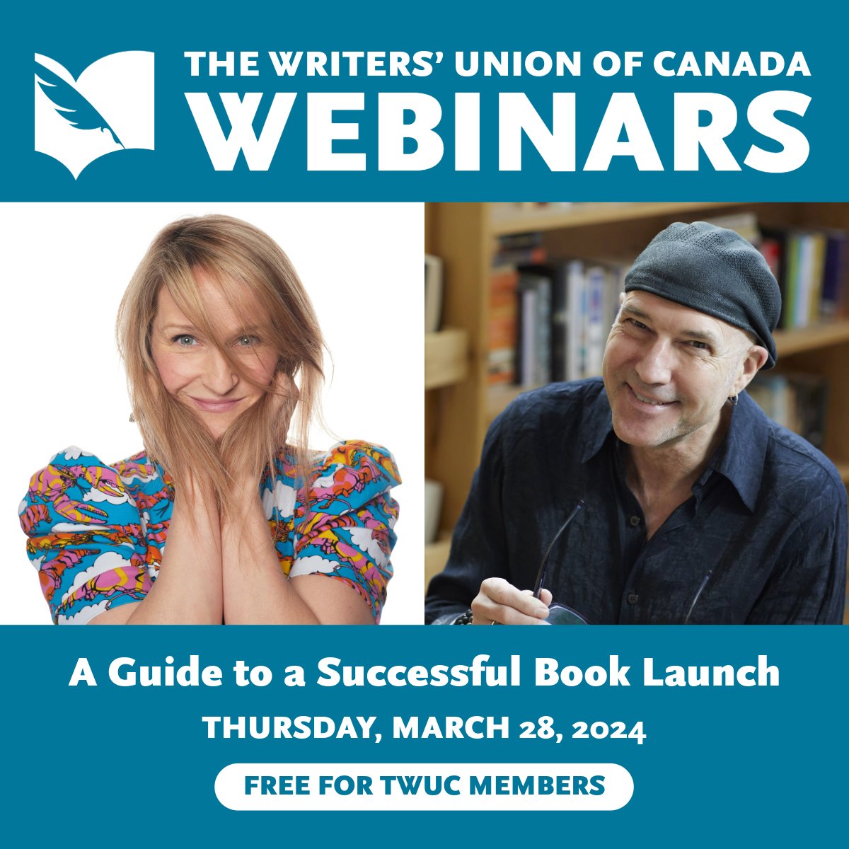 Writing your book is only half the battle, which is why <a href="/AliBryan/">Ali Bryan</a> &amp; <a href="/carley_rod/">Rod Carley</a> are back to share tips on successfully launching your book. Join us on March 28 for A Guide to a Successful Book Launch 📚💫
Register now: bit.ly/3sJyhe5

#TWUCwebinars #booklaunch