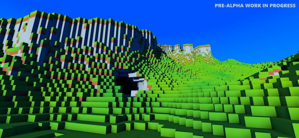 Working on heightmaps and graphics for my voxel RPG. Here's some screenshots so far

#gamedev #indiedev #voxel #IndieGameDev #gaming #gamedevelopment