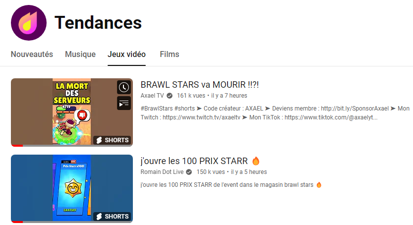 Axael TV (@axaeltv) on Twitter photo Première fois de ma vie que je suis en tendance Youtube, bein j'avoue que ça fait un ptit qqchose, même si pour le coup c'est vraiment le plus beau contenu de la chaine, mais les chiffres sont dingues. 
Merci à tous !!! ❤️❤️❤️ Première fois de ma vie que je suis en tendance Youtube, bein j'avoue que ça fait un ptit qqchose, même si pour le coup c'est vraiment le plus beau contenu de la chaine, mais les chiffres sont dingues. 
Merci à tous !!! ❤️❤️❤️