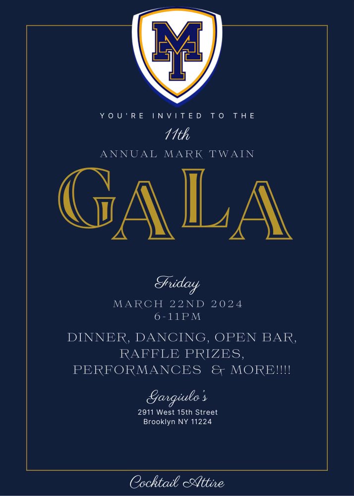 All ready for Twain’s 11th Annual Gala honoring our accomplished alumni! Please contribute to our Parent Association’s fundraising to support our amazing programs! marktwainpa.org/donate @DarrenAronofsky @AustinBasis @nadiadigi @wolfejosh @angiemartinez @FiggieNY @SkeeryJones