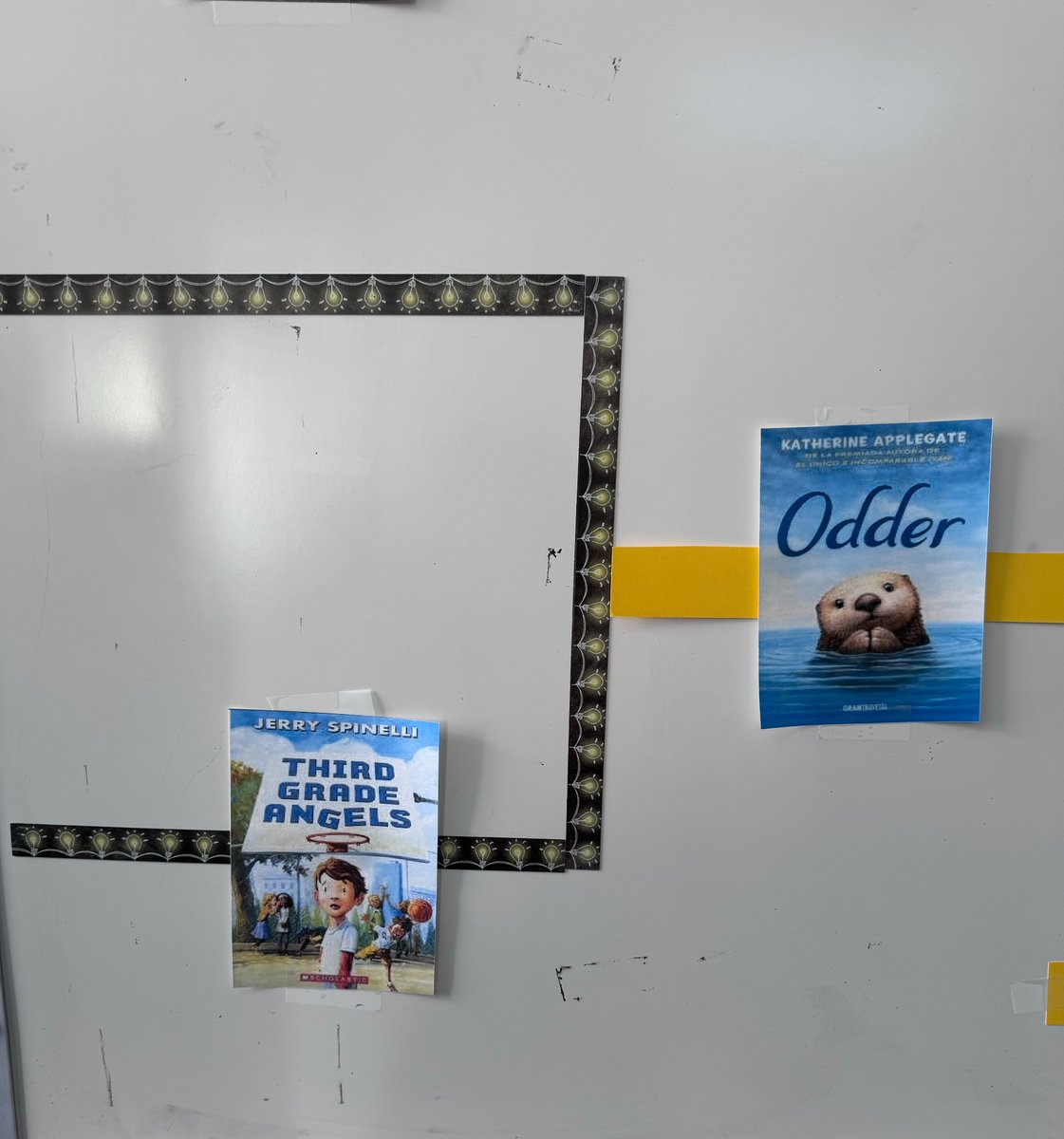 MsBazar5th's tweet photo. GAME 1 results are in!  It was Odder vs. Third Grade Angels!  The winner with a score of 12-3 was Odder!  @kaaauthor @north_landing 

We love all of our books this year, it’s only going to get harder from here so stick close!! #readingrocks #bubgyfam https://t.co/IfqHeNahIW