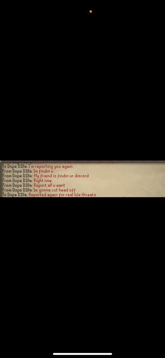 big_Kasir's tweet photo. @jagexayiza , @jagexsupport, @jagex @JagexAsh  

I believe these would fall under the category of real-life threats, would you? https://t.co/QQRP55OBLo