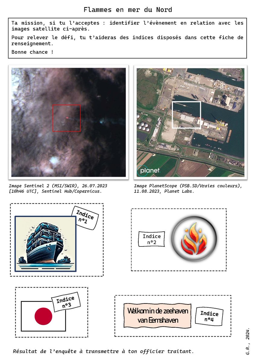 imgsat973's tweet photo. Semaine de la presse : l'énigme satellitaire du jour. Enigme n°5 : "Flammes en mer du Nord"🧐🛰️🚢🔥
@CopernicusEU 
@planet

#EO  #imagesatellite  #education  #EMI https://t.co/AXSQhTiuaL