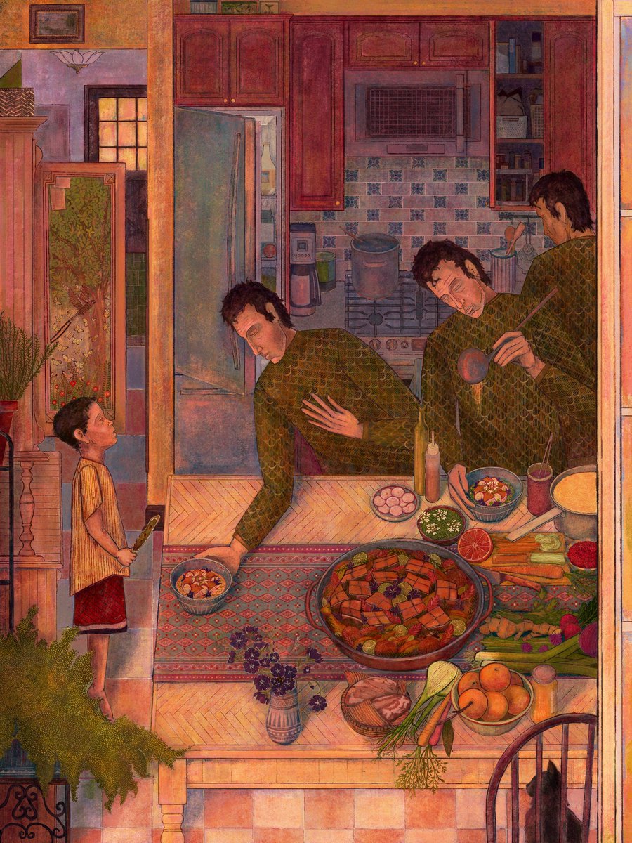 young_jotaro's tweet image. MAKE HAY and the influences behind 🧵

MAKE HAY, as with much of the TAPESTRIES series, represents an earnest effort to blend diverse artistic traditions into a singular expression. This piece specifically seeks to combine the detailed complexity of Mughal miniatures, the graphic…