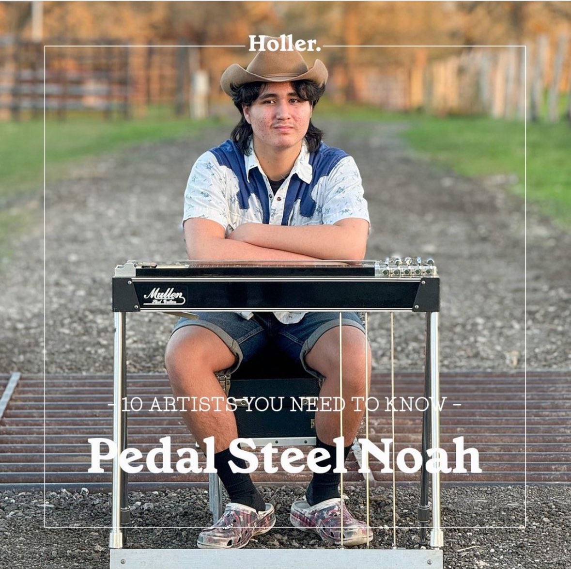 “If the highlight of your daily Instagram scroll is an ‘80s or ‘90s hit being covered on pedal steel by a 16-year-old year old boy … with his faithful dog Kara sitting at his feet, then you’re not alone.” @HollerCountry on Pedal Steel Noah.