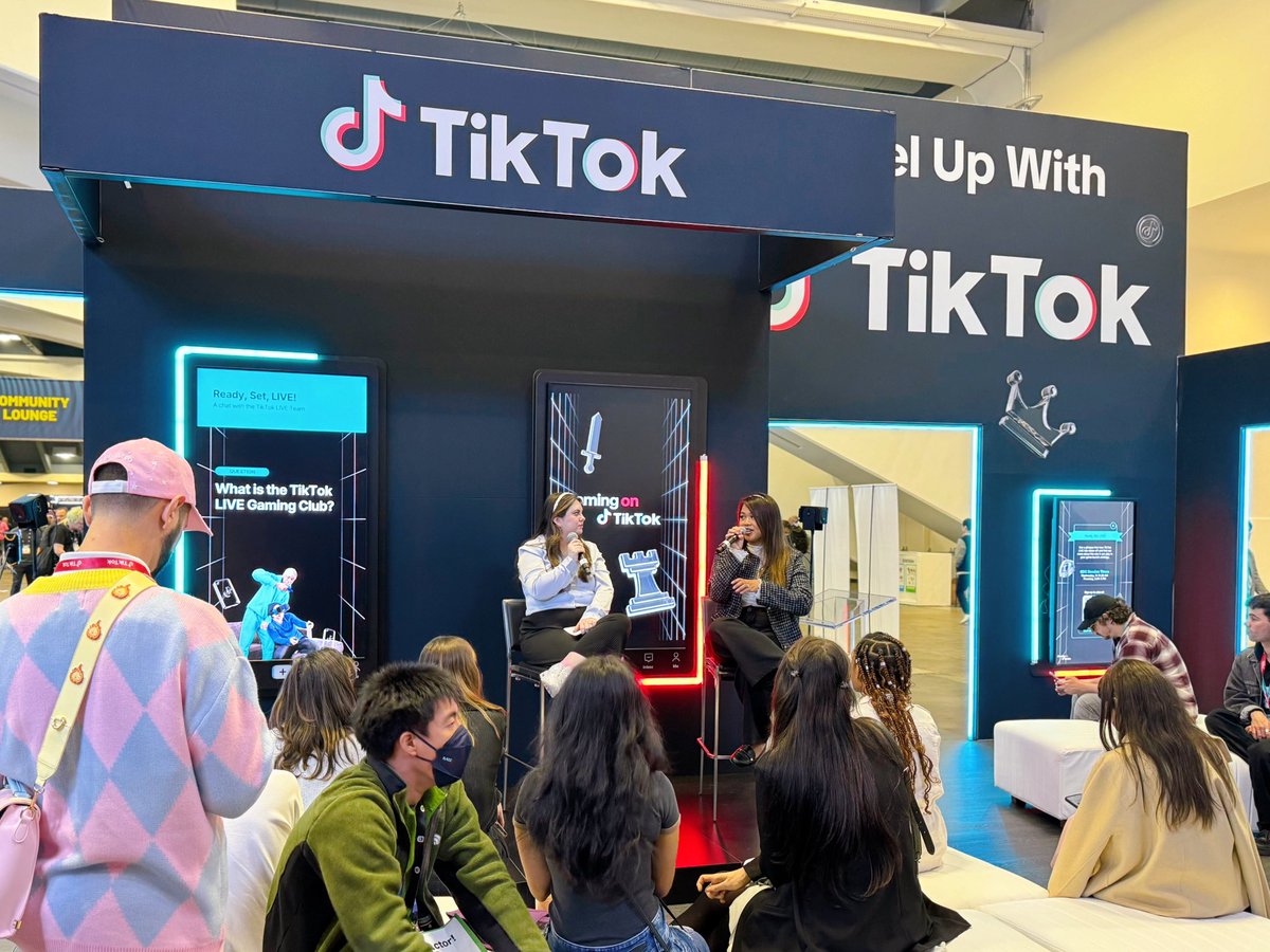 Ready, set, LIVE! Finished up at GDC with @tiktoklive_US. It’s been an honor to speak with @ashwise and @pandaeg0 about all things TikTok LIVE Gaming. Off to Boston for PAX East 👾