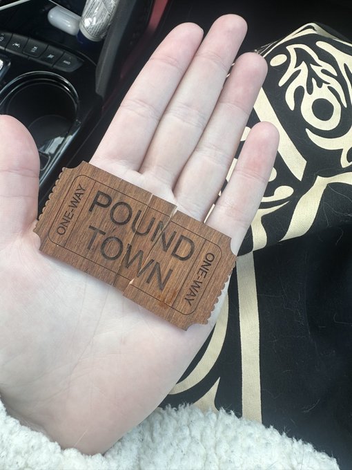 Oh no I broke my ticket to pound town 😭😭😭 https://t.co/8odzrHn2GD