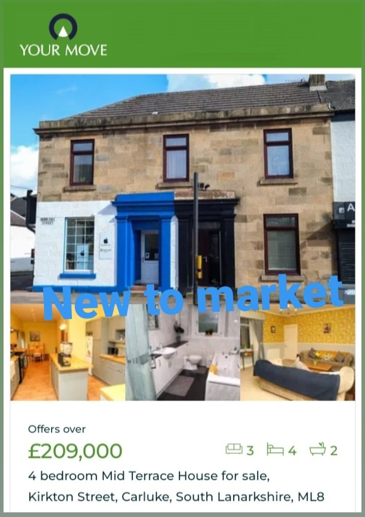 YourMoveFirst1's tweet image. New to market, for sale

Spacious townhouse, short walk to schools, shops and train station. 

Thinking of buying, do you need a mortgage?

Please contact the Lanark branch to book in your FREE consultation with our financial adviser.

Make the first move. 

📞 01555 662011