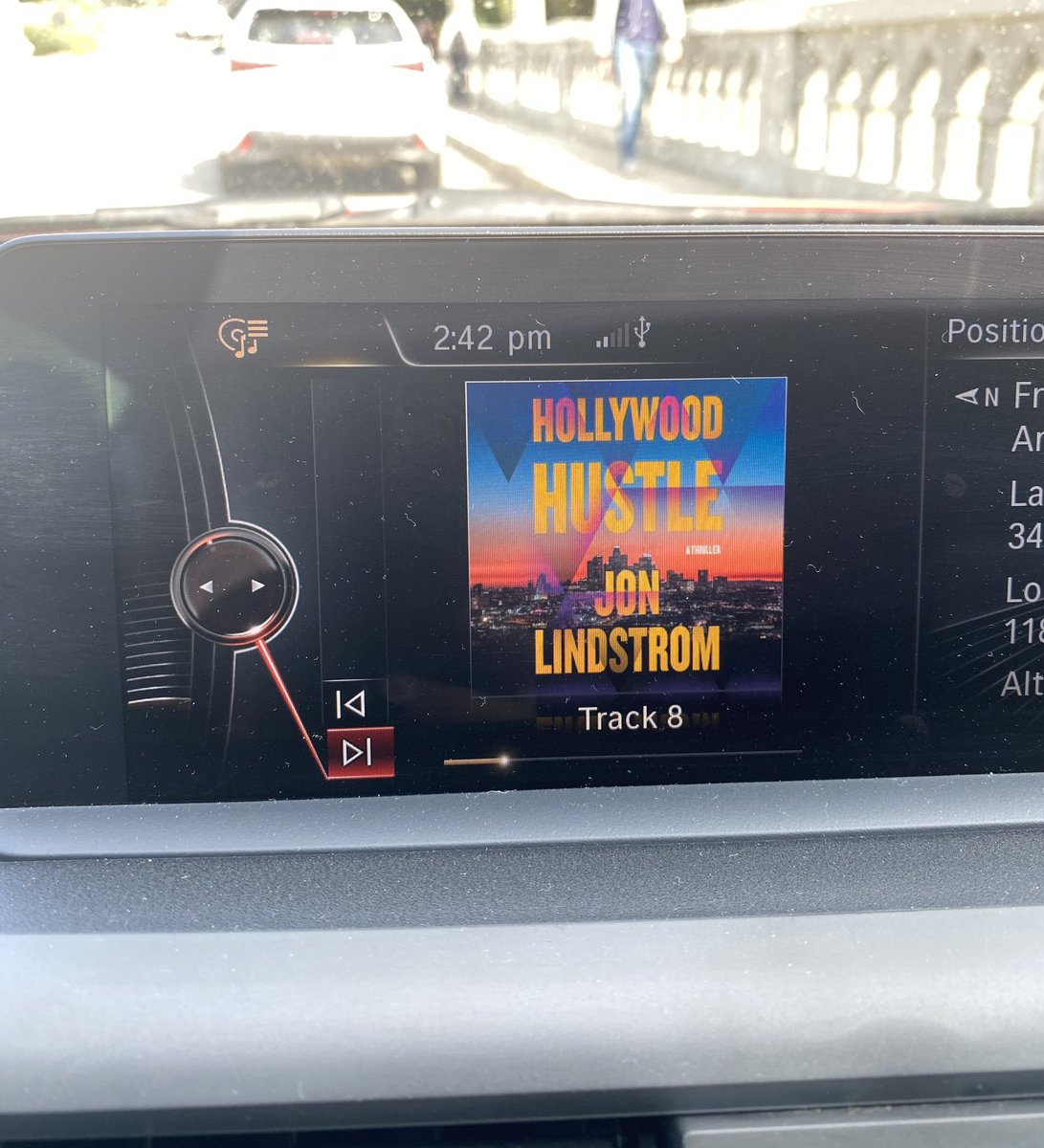Listening to @thejonlindstrom read his new book, Hollywood Hustle, on @Spotify … makes for a pretty sweet commute… soooo good!!!! ⭐️ ⭐️⭐️⭐️⭐️