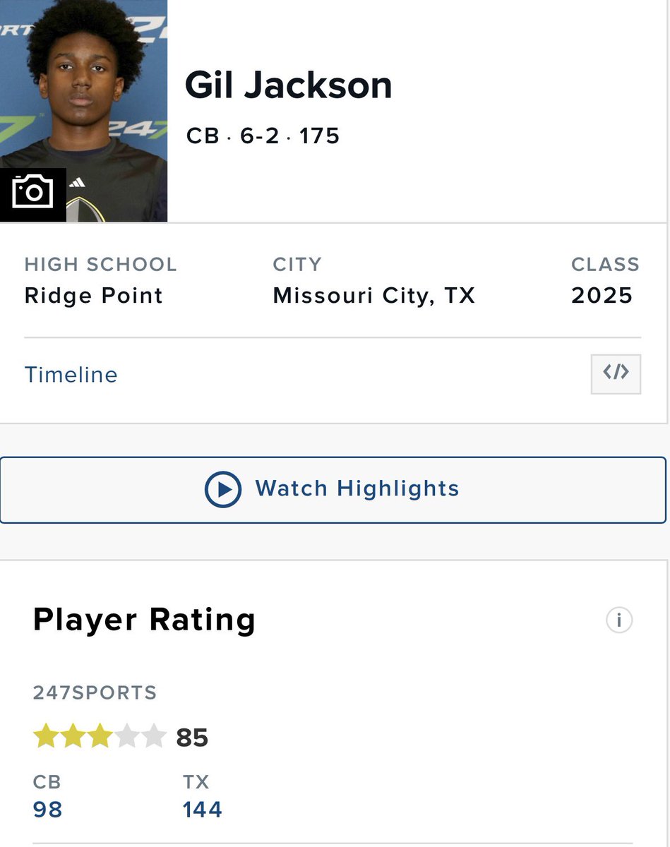 Blessed to be ranked a 3⭐️ by @247Sports