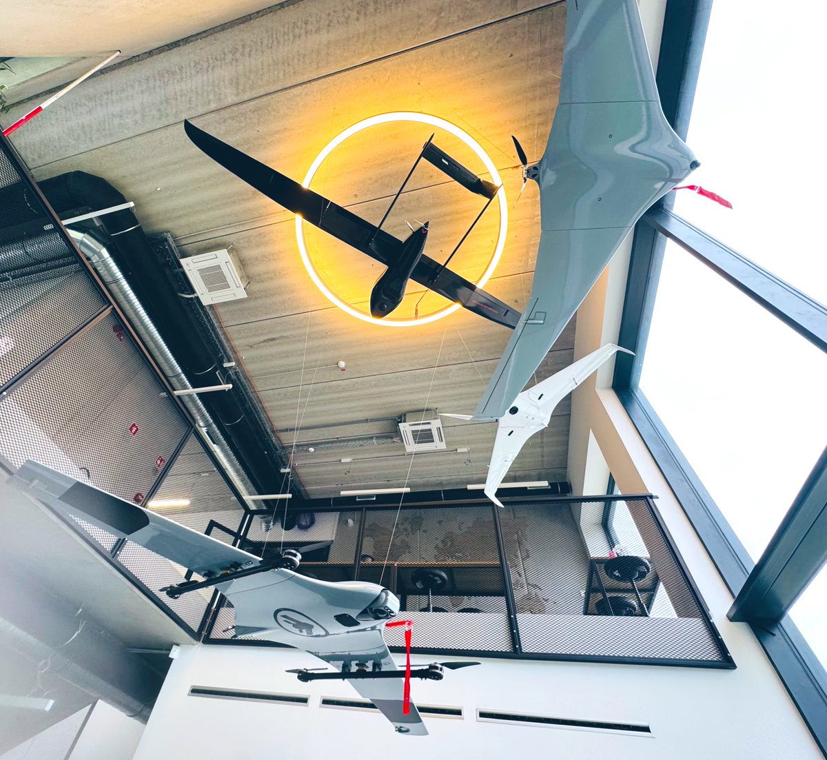 Exciting news 🚀 from the C-Astral team - Finalized showroom featuring our innovative blended wing body UAS product range. Don't miss the large, 4m wingspan bird (on top) showcasing the first Slovenian UAV from 2005!  #Castral #UAV #Innovation #madeinslovenia