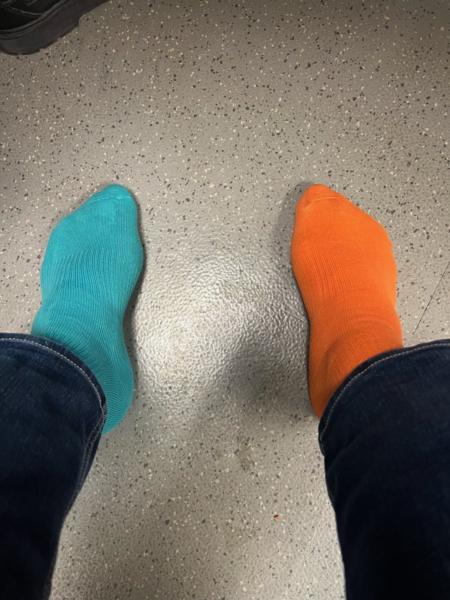 GlobalPowerTec's tweet photo. Crazy Sock Day is held every year on March 21st to promote Down Syndrome Awareness Day. The concept is simple: Everyone wears the wackiest socks they can find or make! Here's what our colleagues wore to the office today. 

#CrazySockDay https://t.co/ZbBjjHQ51j