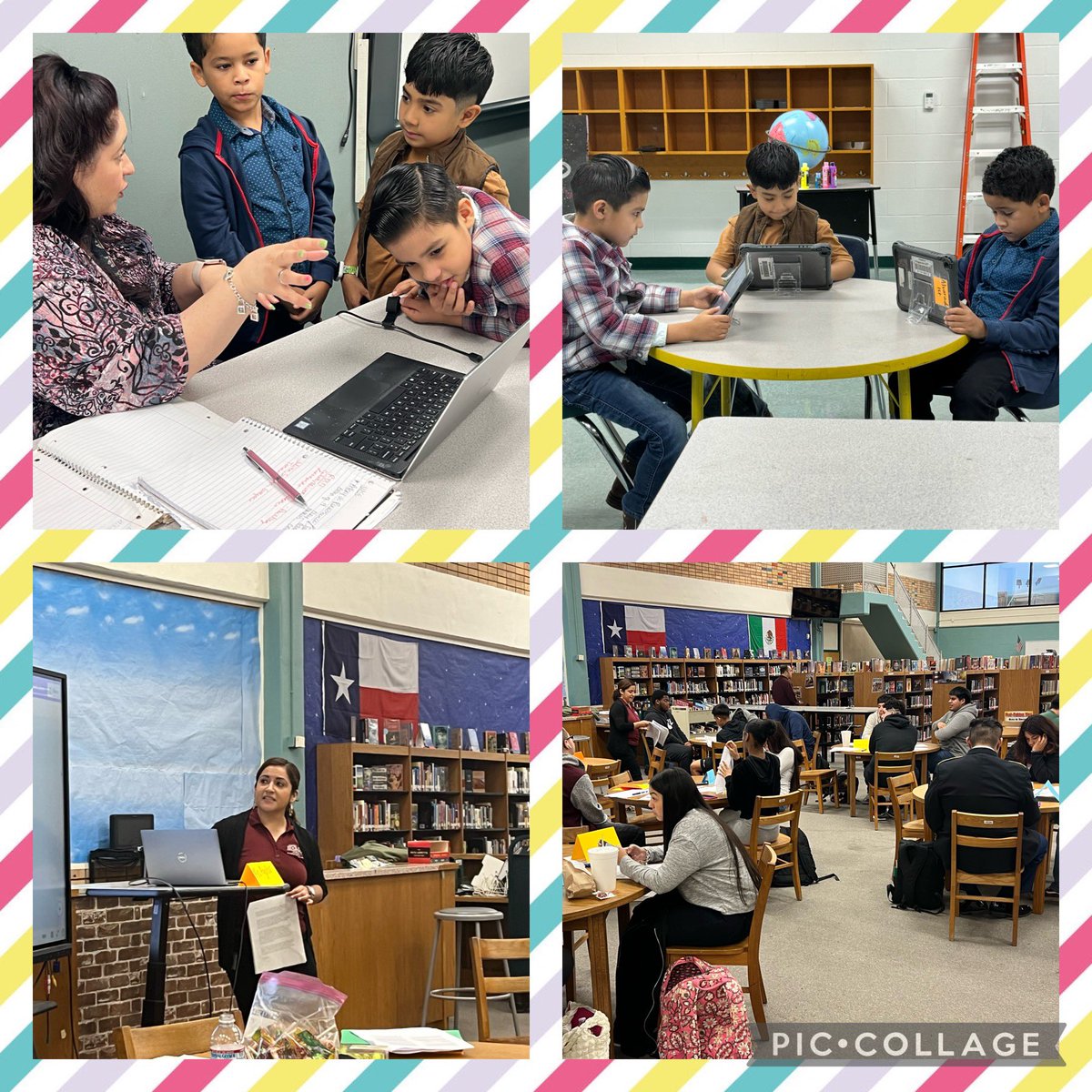 Happy heart this morning ❤️ It was great to see each member of the Multilingual and Adv. Academics team providing direct instruction to students this morning. #ServeandSupport @EISDofSA @DrH_OnTheEdge @robert_basurto @philrchavez @StaceyEllen0305 @ednanesnu