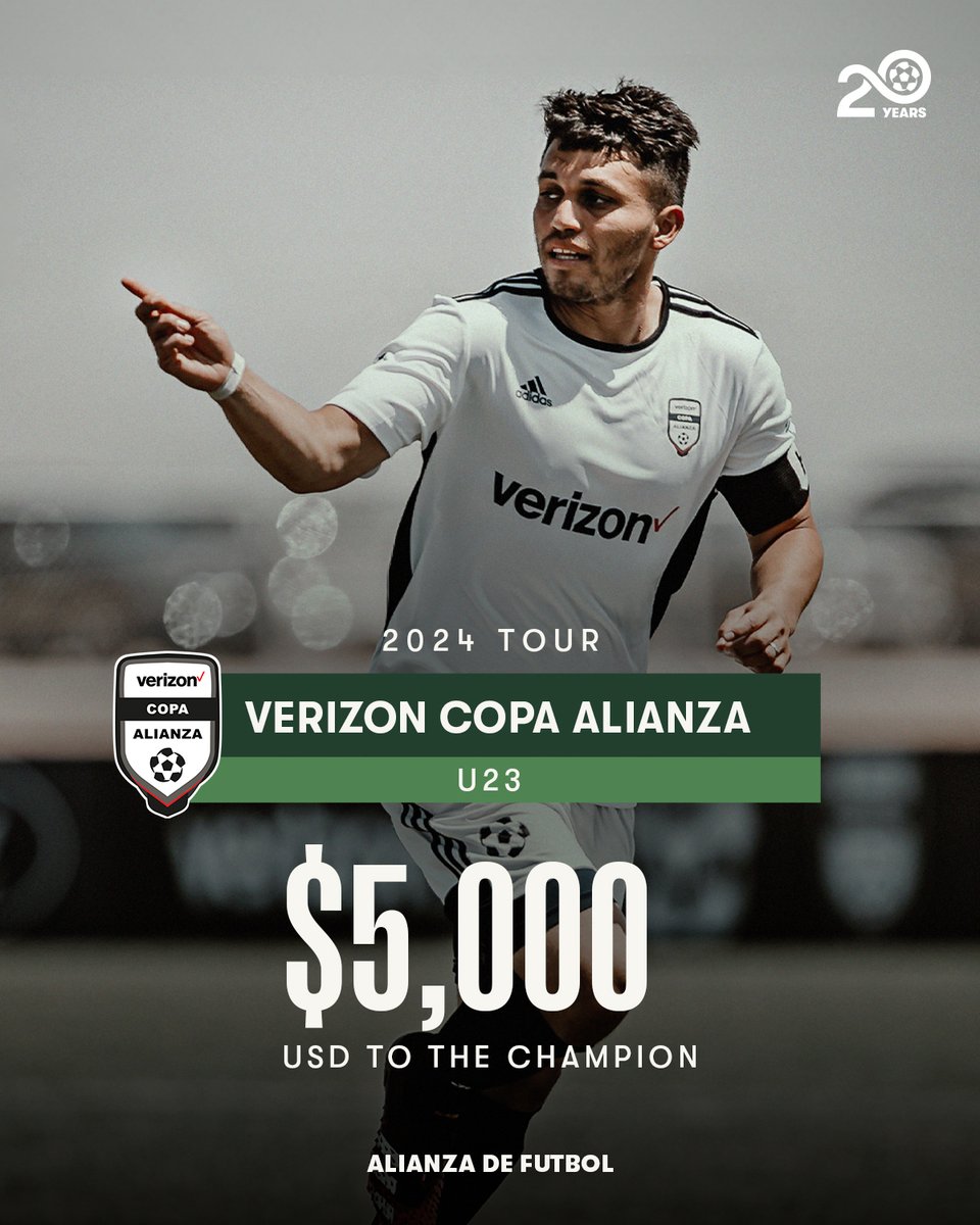 Los lugares para Verizon Copa Alianza se van agotando 🤯 Recuerda que al registrar a tu equipo con pago completo te llevarás un giftcard de 100 Dólares en Adidas 🔥 ¡No dejes que otro gane tu lugar! @verizon #AlianzaDeFutbol