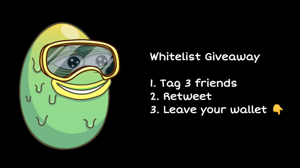 Whitelist Giveaway for NFT Minting

The biggest NFT drop of 2024 on #SOLANA 

Eggies, we got this! 👇