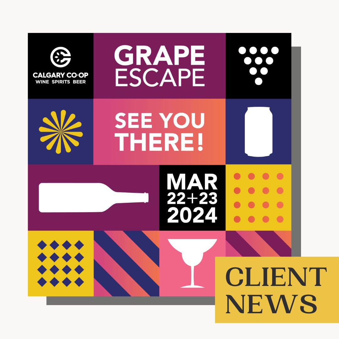 Calgary Co-op Wine Spirits Beer has brought their Grape Escape event back and it's happening THIS WEEKEND!  Enjoy tasting experiences led by winemakers and master distillers with hundreds of sips to go around from over 150 vendors.