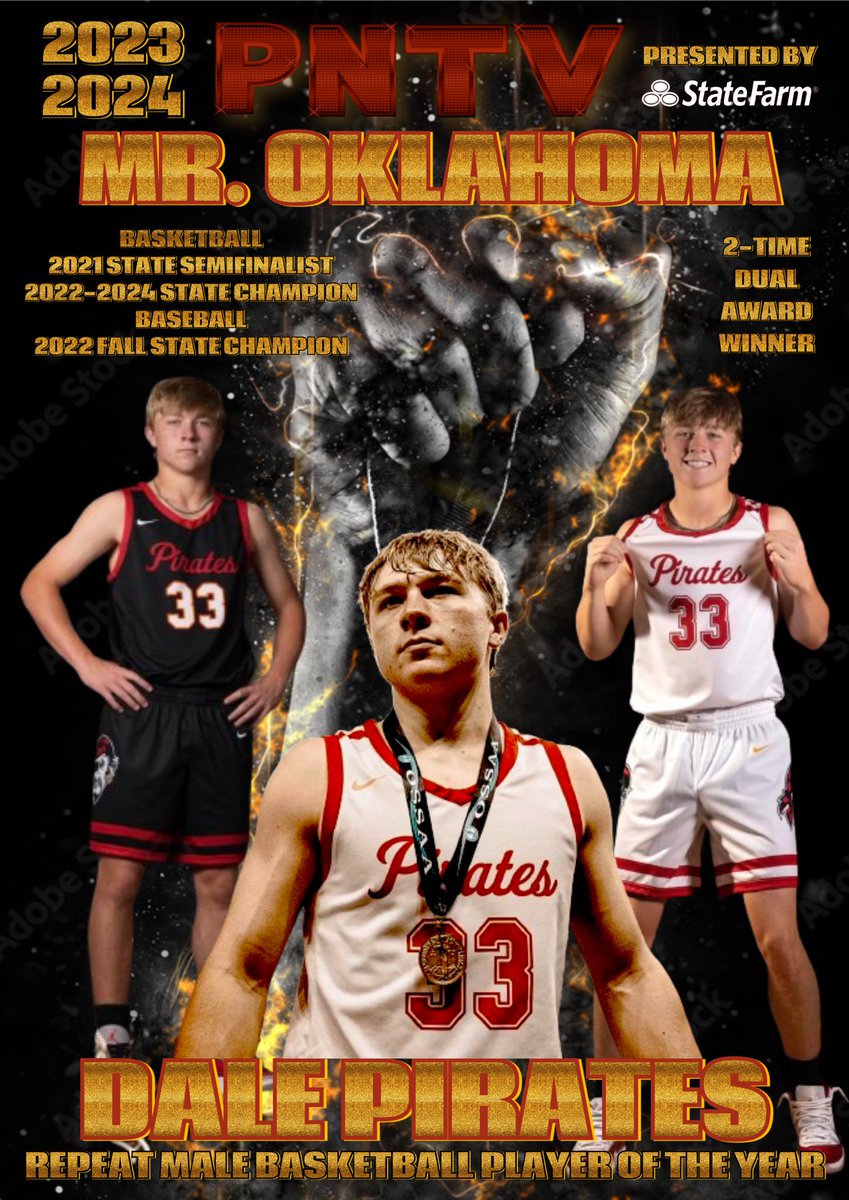 PNTV (@prepnation_tv) on Twitter photo #OKPrepStory: <a href="/ForsytheDayton/">Dayton Forsythe</a> of
the Back to Back to Back Class 2A State
Champion <a href="/PiratesDale/">Dale Pirate Athletics</a> is Named Prep
Nation’s Repeat 2x Winner as the Male
Basketball and Mr. Oklahoma Overall
Best Player of the Year.
Forsythe led the Pirates to:
91-4 Record in 3 Yrs
45th School Title #OKPrepStory: <a href="/ForsytheDayton/">Dayton Forsythe</a> of
the Back to Back to Back Class 2A State
Champion <a href="/PiratesDale/">Dale Pirate Athletics</a> is Named Prep
Nation’s Repeat 2x Winner as the Male
Basketball and Mr. Oklahoma Overall
Best Player of the Year.
Forsythe led the Pirates to:
91-4 Record in 3 Yrs
45th School Title