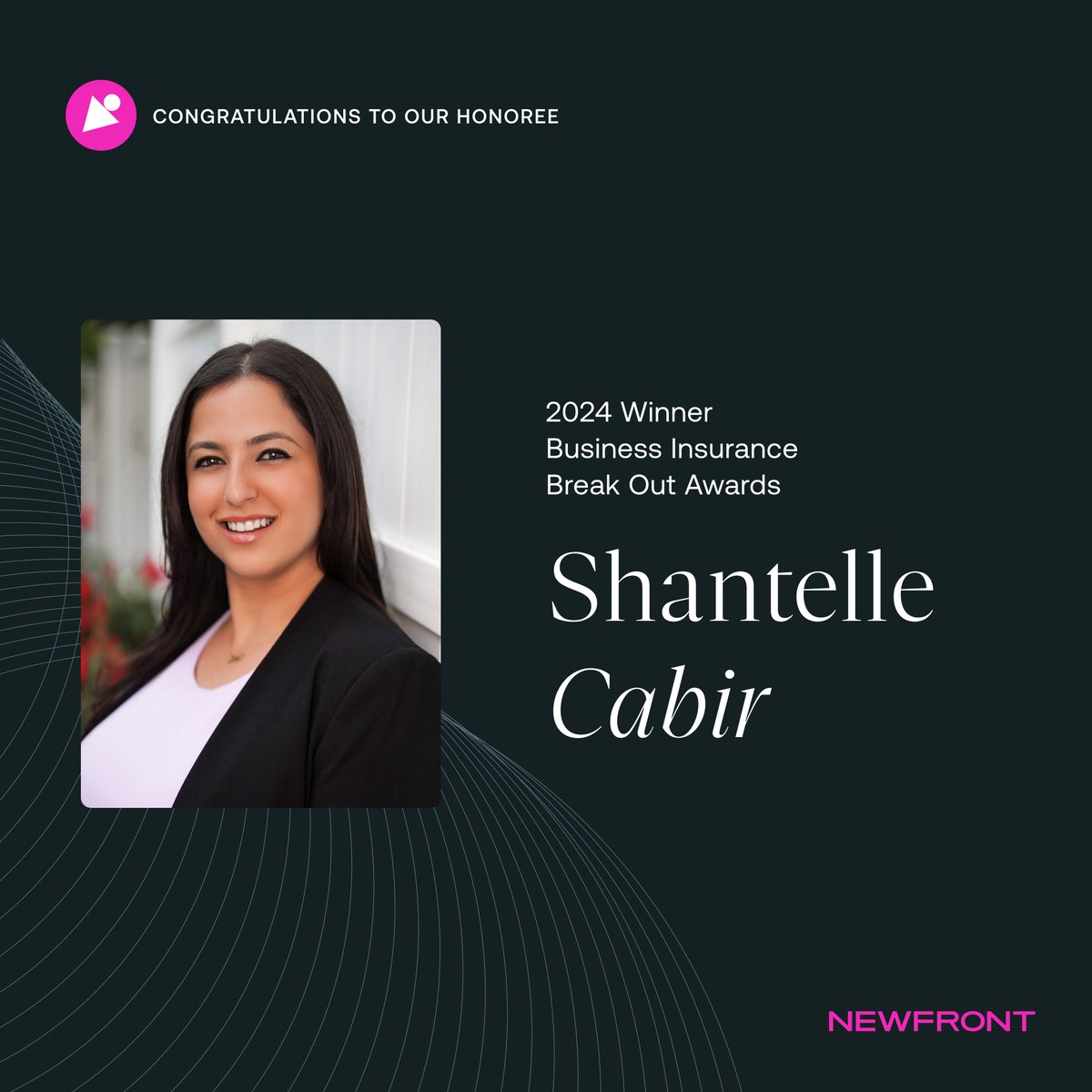 Congratulations to Newfront's Shantelle Cabir, who was named a 2024 Break Out winner by @BusInsMagazine! The 40 honorees represent the next generation of insurance industry leaders. See the full list: businessinsurance.com/article/202403…... #bi_breakout #businessinsurance